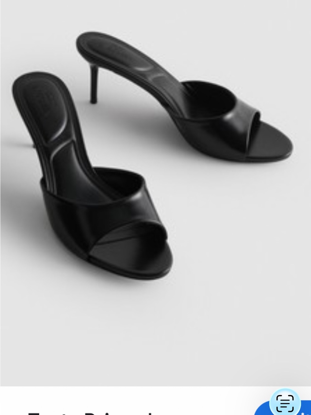 ISO!!!!!!Primark Black Open-Toe Stiletto Mules